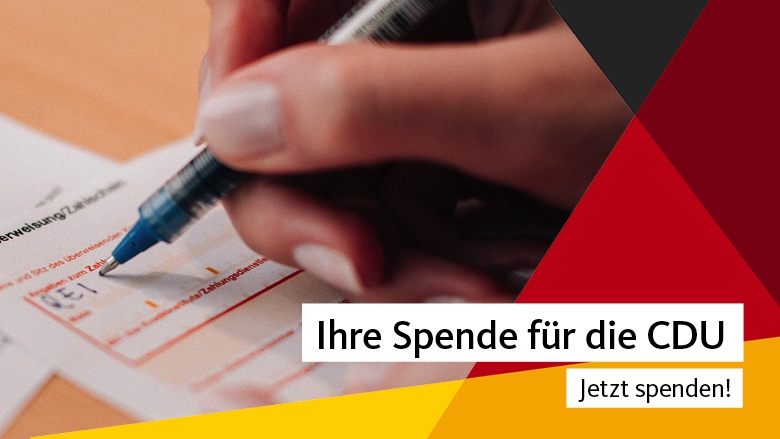 Foto: Ihre Spende für die CDU, Copyright: CDU Deutschlands