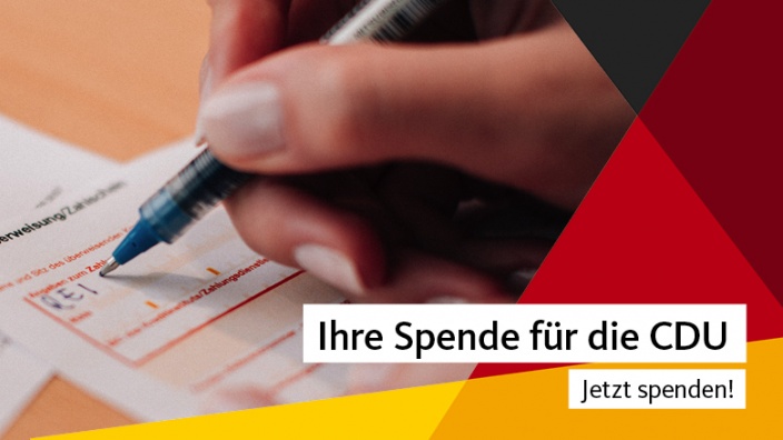 Foto: Ihre Spende für die CDU, Copyright: CDU Deutschlands